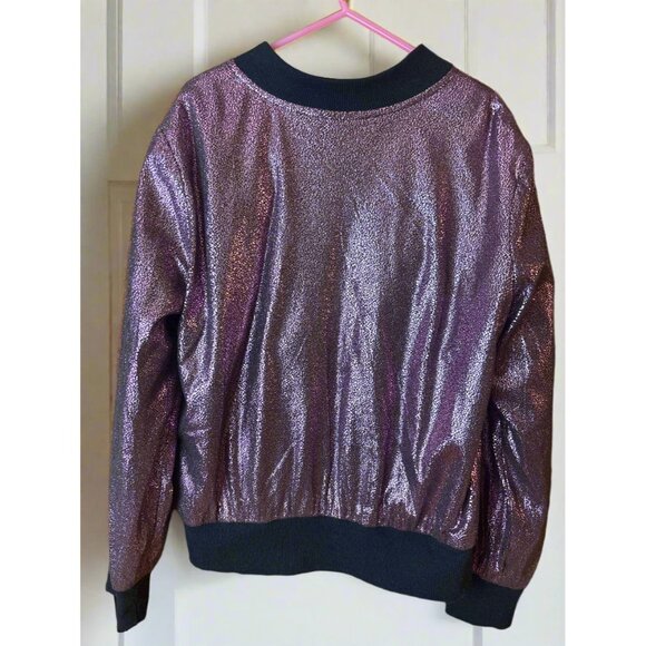 Disney D-Signed Girls Metallic Bomber Jacket - Picture 3 of 4